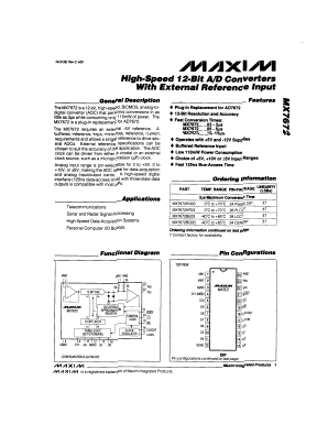 MX7672TQ10 Datasheet PDF Maxim Integrated