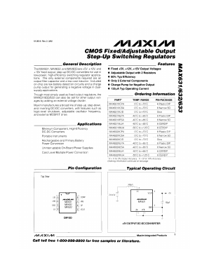 MAX632A Datasheet PDF Maxim Integrated