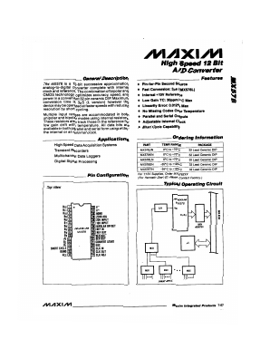 MX578K Datasheet PDF Maxim Integrated