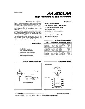 MX581S Datasheet PDF Maxim Integrated
