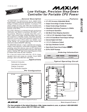 MAX1636EAP Datasheet PDF Maxim Integrated