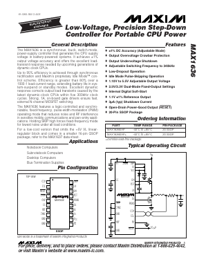 MAX1636EAP+ Datasheet PDF Maxim Integrated