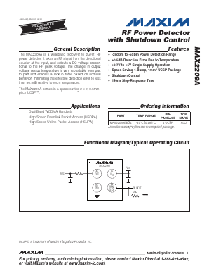 MAX2209A Datasheet PDF Maxim Integrated