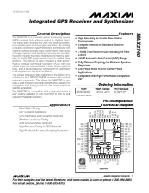 MAX2740ECM Datasheet PDF Maxim Integrated
