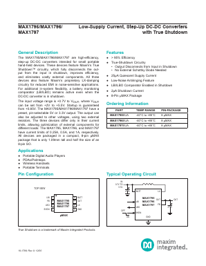 MAX1795EUA Datasheet PDF Maxim Integrated