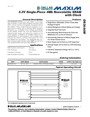 DS3050W Datasheet PDF Maxim Integrated