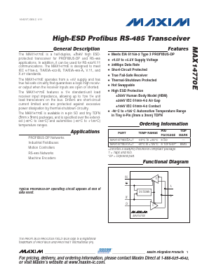 MAX14770E Datasheet PDF Maxim Integrated