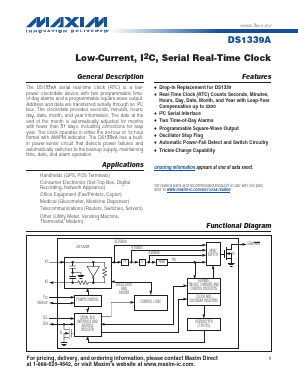 DS1339AU Datasheet PDF Maxim Integrated