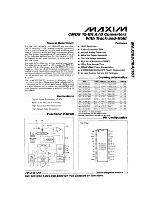 MAX163CEWG Datasheet PDF Maxim Integrated