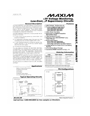 MAX706PESA Datasheet PDF Maxim Integrated