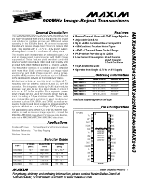 MAX2463EAI Datasheet PDF Maxim Integrated