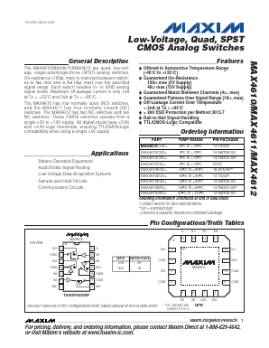 MAX4611EUD Datasheet PDF Maxim Integrated