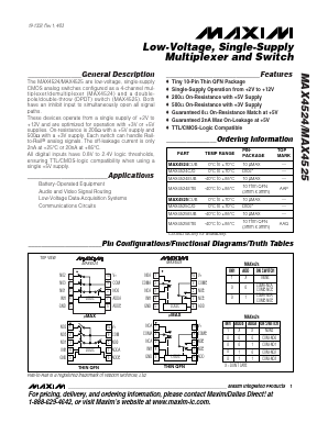MAX4525CUB Datasheet PDF Maxim Integrated