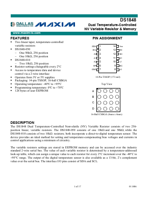 DS1848E-010+ Datasheet PDF Maxim Integrated