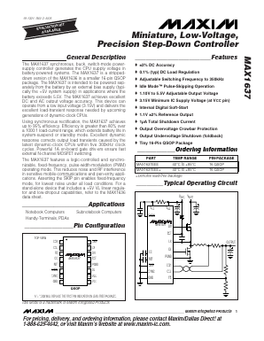 MAX1637EEE+ Datasheet PDF Maxim Integrated