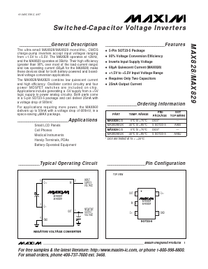 MAX829C/D Datasheet PDF Maxim Integrated