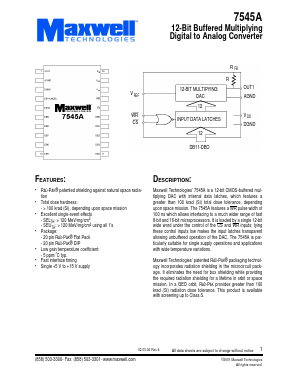 7545ARPFB Datasheet PDF MAXWELL TECHNOLOGIES