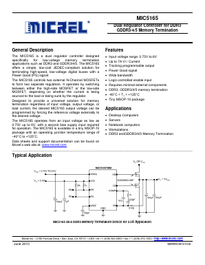 MIC5165YMM Datasheet PDF Micrel