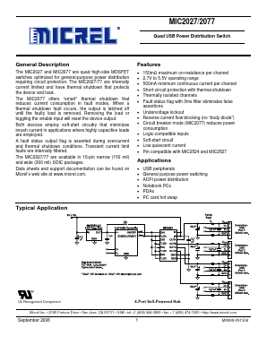 MIC2077-1YWM Datasheet PDF Micrel