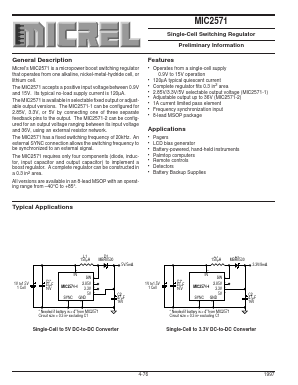 MIC2571-1 Datasheet PDF Micrel
