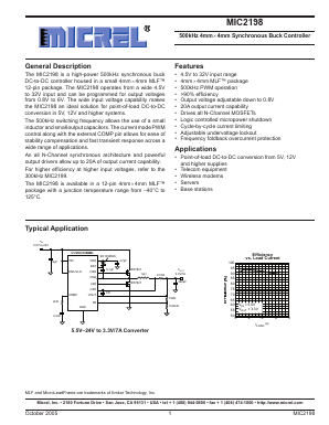 MIC2198 Datasheet PDF Micrel