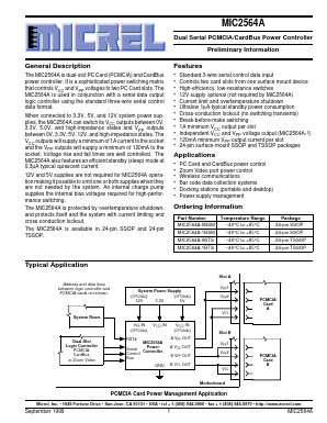 MIC2564A-1BTS Datasheet PDF Micrel