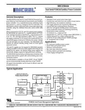 MIC2564A-0YTS Datasheet PDF Micrel