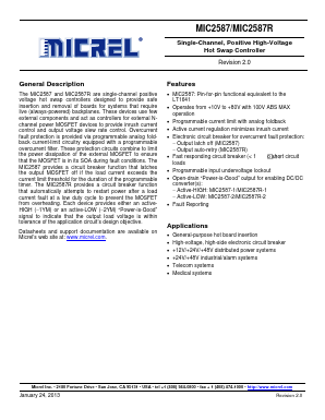 MIC2587-1YM Datasheet PDF Micrel