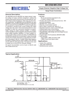 MIC2588-1BM Datasheet PDF Micrel