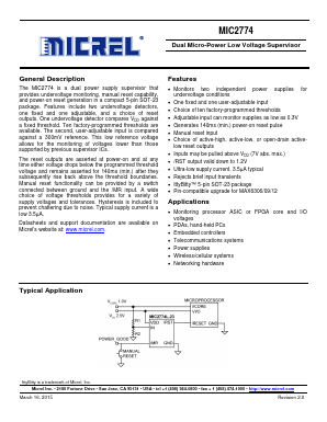 MIC2774L Datasheet PDF Micrel