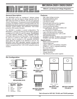 MIC29201-12BU Datasheet PDF Micrel