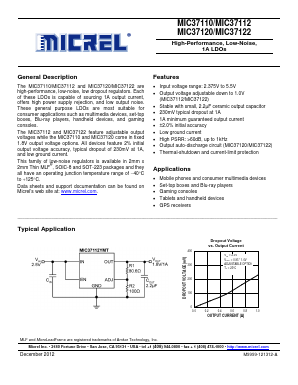MIC37122 Datasheet PDF Micrel