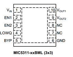 MIC5311-DKYML Datasheet PDF Micrel