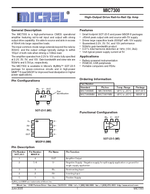 MIC7300BMM Datasheet PDF Micrel