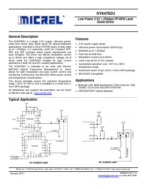 SY84782U Datasheet PDF Micrel