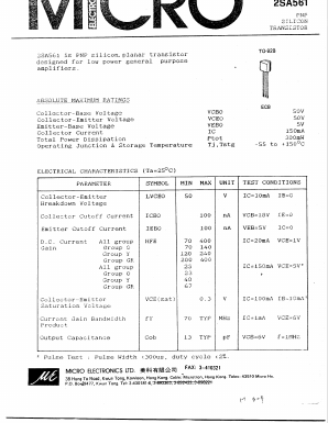 A561 Datasheet PDF Micro Electronics