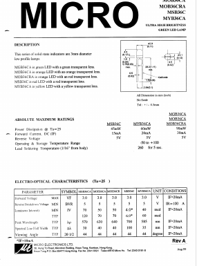 MYB36CA Datasheet PDF Micro Electronics