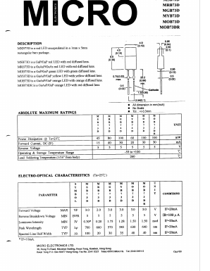 MRB73D Datasheet PDF Micro Electronics