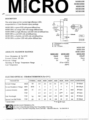 MYB31DH Datasheet PDF Micro Electronics