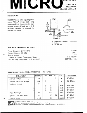 MOB120DA-X Datasheet PDF Micro Electronics
