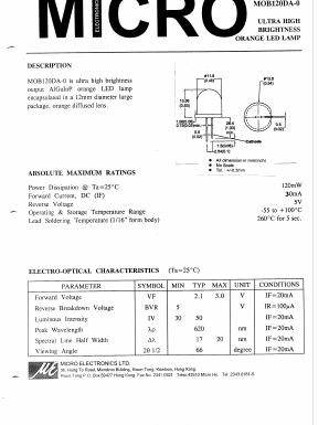MOB120DA-0 Datasheet PDF Micro Electronics