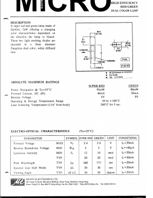 MSGN33W Datasheet PDF Micro Electronics