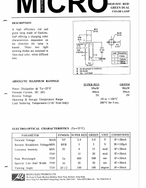 MSGB39WP Datasheet PDF Micro Electronics