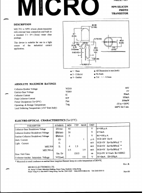 MEL709 Datasheet PDF Micro Electronics