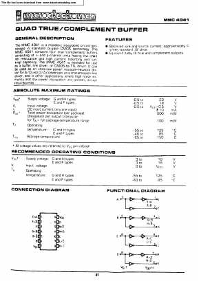 MMC4041 Datasheet PDF Micro Electronics