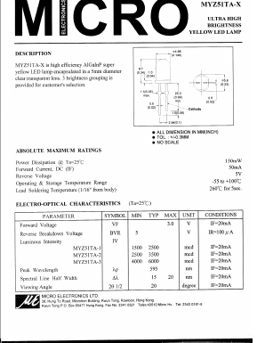 MYZ51TA-1 Datasheet PDF Micro Electronics