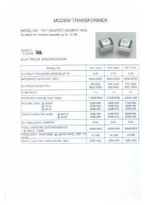 PCT-1614 Datasheet PDF Micro Electronics