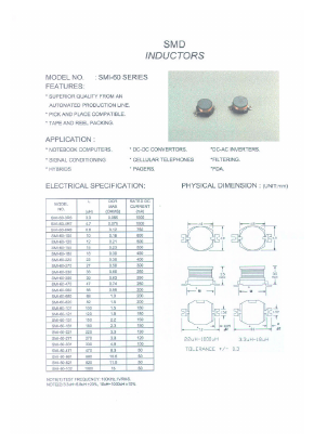 SMI-60-821 Datasheet PDF Micro Electronics