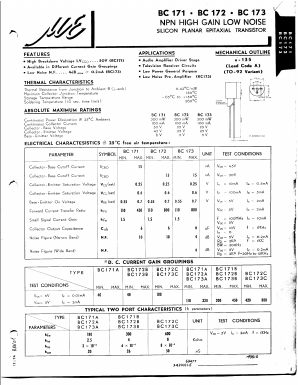 BC171 Datasheet PDF Micro Electronics