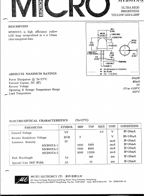 MYB90TA Datasheet PDF Micro Electronics